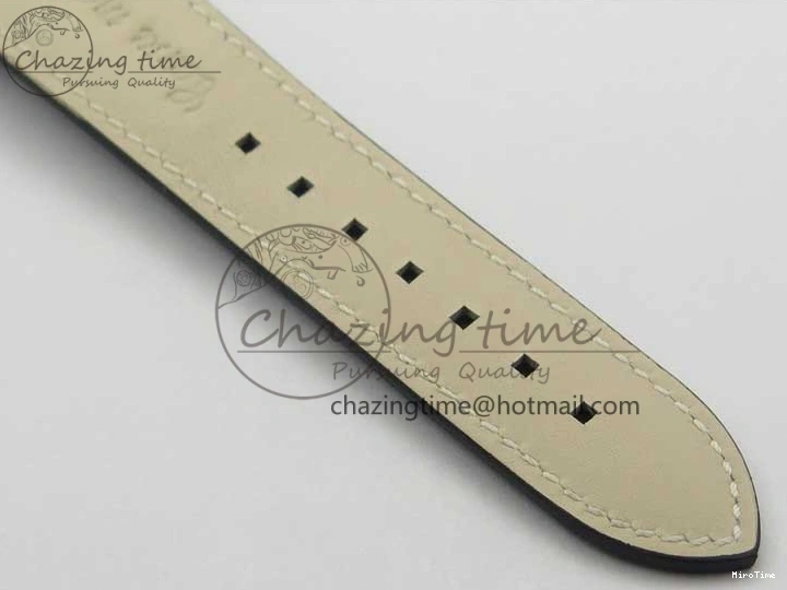 MIROTIME 0122 Practical Calatrava 5524 Pilot Travel Time SS GRF Blue Dial on Black Leather Strap A324 V 7107